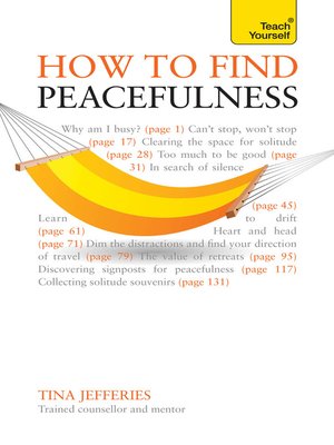 cover image of Peacefulness - The secret of how to use solitude to counter stress and breed success